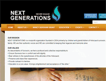 Tablet Screenshot of nextgenerations.org